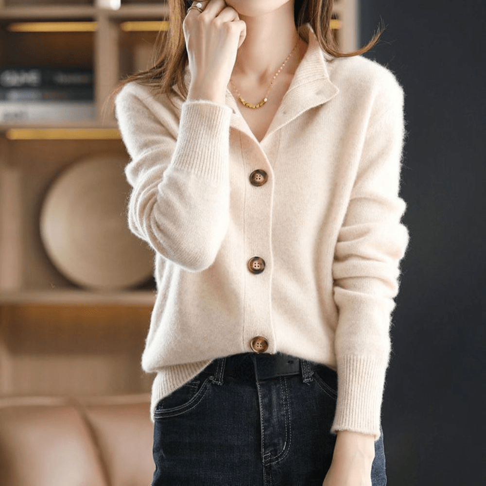 Andrea | Cardigan en tricot classique