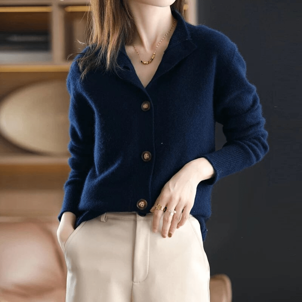 Andrea | Cardigan en tricot classique